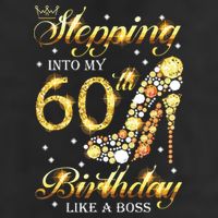 Stepping Into My 60 Birthday Like A Boss 60th BDay Party Garment-Dyed Fleece Hoodie