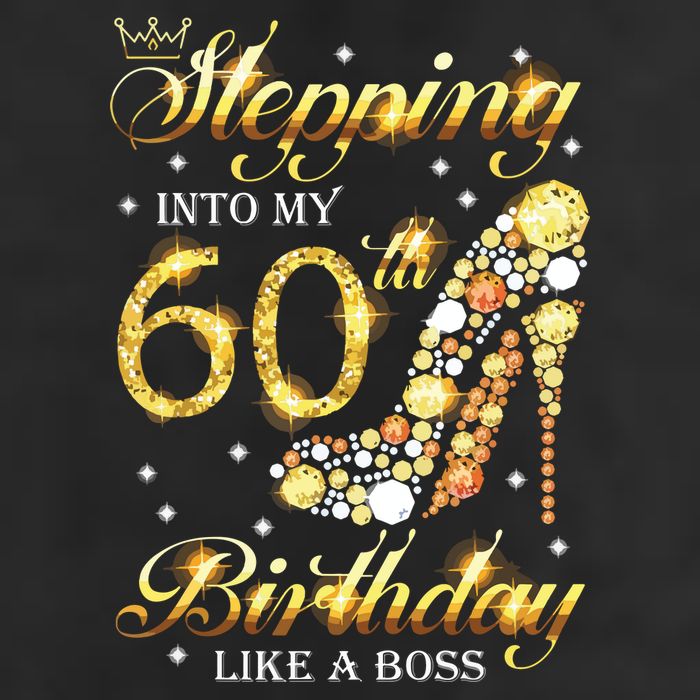 Stepping Into My 60 Birthday Like A Boss 60th BDay Party Garment-Dyed Fleece Hoodie