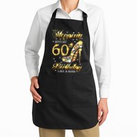 Stepping Into My 60 Birthday Like A Boss 60th BDay Party Apron
