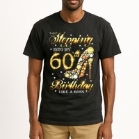 Stepping Into My 60 Birthday Like A Boss 60th BDay Party Tall T-Shirt