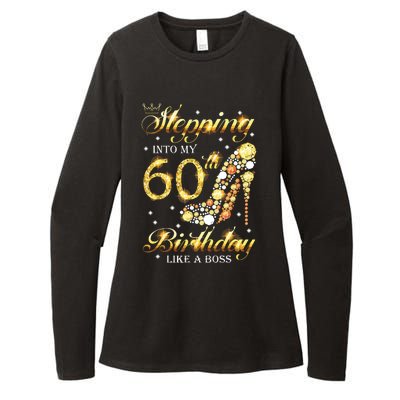 Stepping Into My 60 Birthday Like A Boss 60th BDay Party Womens CVC Long Sleeve Shirt