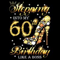 Stepping Into My 60 Birthday Like A Boss 60th BDay Party Cooling Performance Long Sleeve Crew