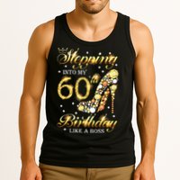 Stepping Into My 60 Birthday Like A Boss 60th BDay Party Tank Top