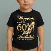 Stepping Into My 60 Birthday Like A Boss 60th BDay Party Toddler T-Shirt