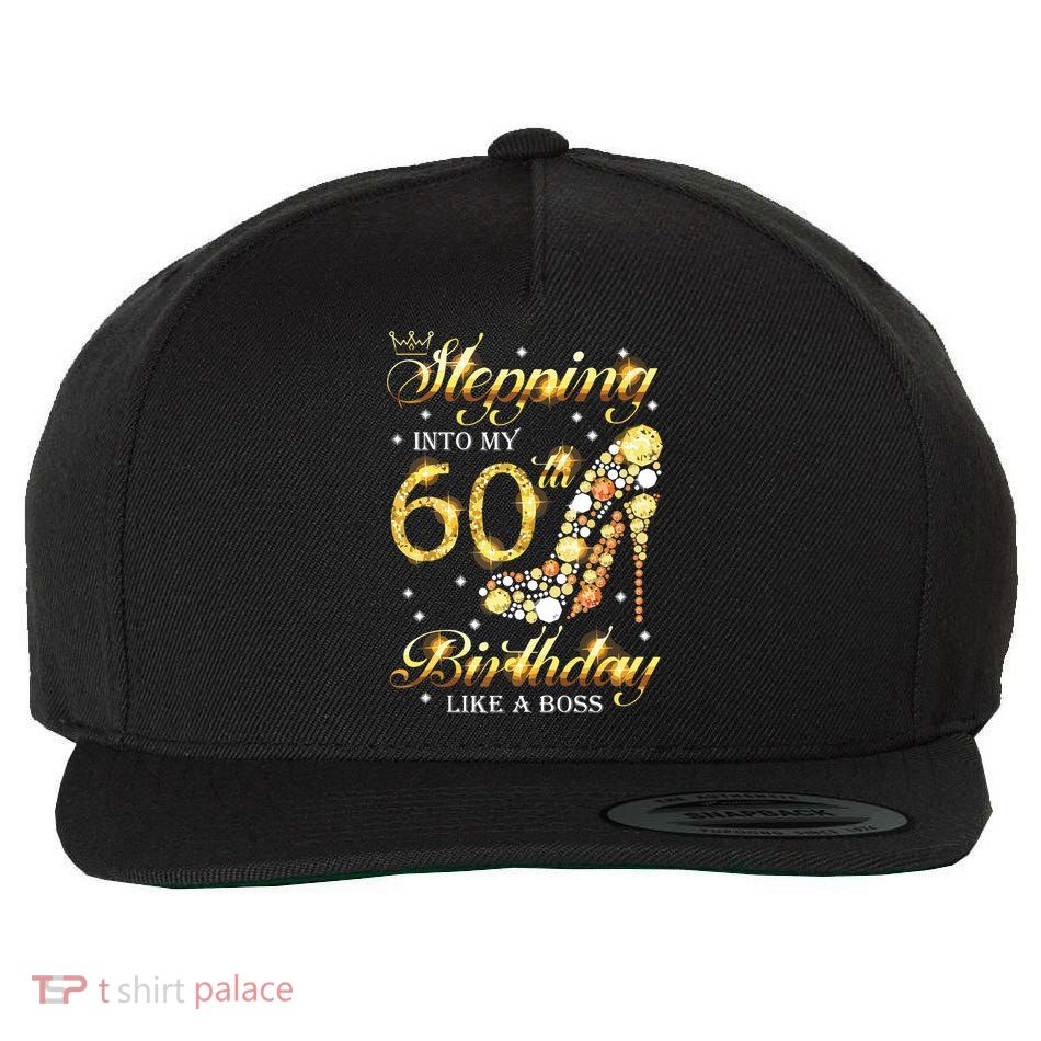 Stepping Into My 60 Birthday Like A Boss 60th BDay Party Wool Snapback Cap
