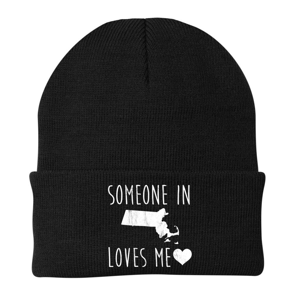 Someone In Massachusetts Loves Me! Cute State Gift Beanie
