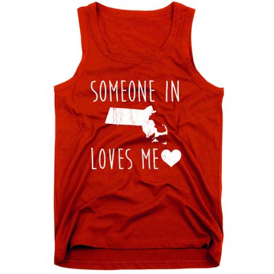 Someone In Massachusetts Loves Me! Cute State Gift Tank Top