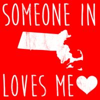 Someone In Massachusetts Loves Me! Cute State Gift Zip Tote Bag