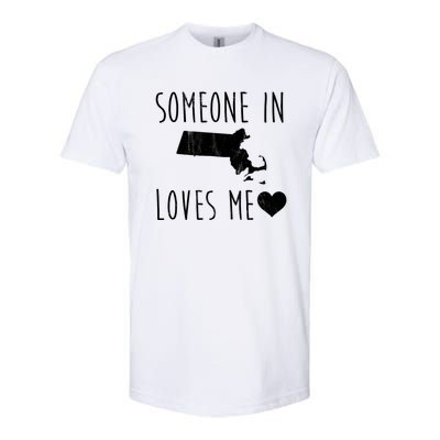 Someone In Massachusetts Loves Me! Cute State Gift Softstyle CVC T-Shirt