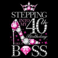 Stepping Into My 40th Birthday Like A boss Zip Tote Bag
