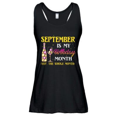 September Is My Birthday Month Yep The Whole Month Ladies Essential Flowy Tank