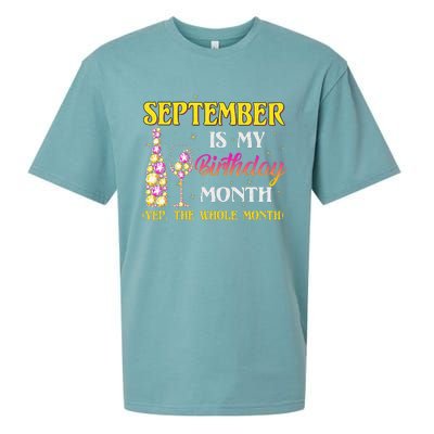 September Is My Birthday Month Yep The Whole Month Sueded Cloud Jersey T-Shirt