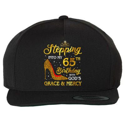 Stepping Into My 65th Birthday Present Gift Girl Wo 65 Year Old Wool Snapback Cap