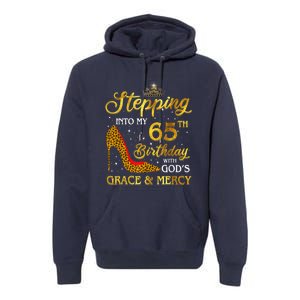 Stepping Into My 65th Birthday Present Gift Girl Wo 65 Year Old Premium Hoodie