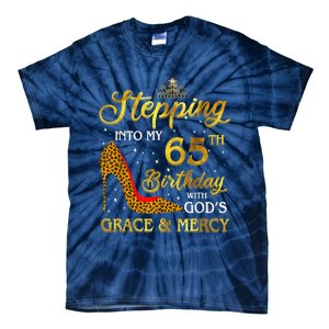 Stepping Into My 65th Birthday Present Gift Girl Wo 65 Year Old Tie-Dye T-Shirt