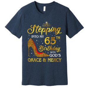 Stepping Into My 65th Birthday Present Gift Girl Wo 65 Year Old Premium T-Shirt