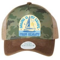 Sailing Is My Escape From Reality Legacy Tie Dye Trucker Hat