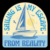 Sailing Is My Escape From Reality Daily Commute Backpack