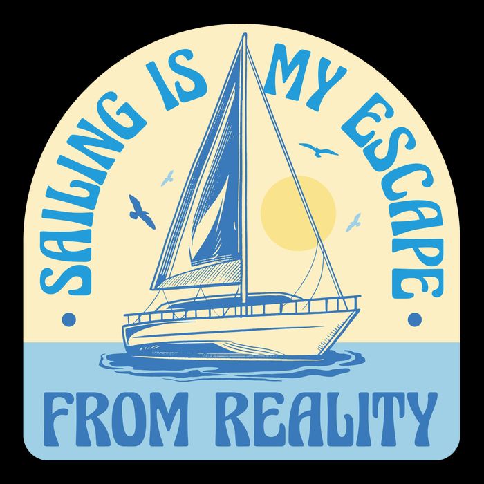 Sailing Is My Escape From Reality Daily Commute Backpack
