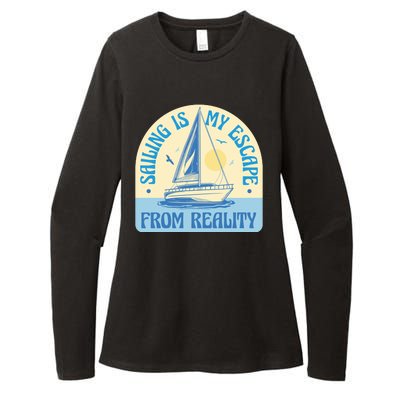 Sailing Is My Escape From Reality Womens CVC Long Sleeve Shirt