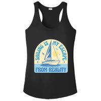 Sailing Is My Escape From Reality Ladies PosiCharge Competitor Racerback Tank