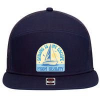 Sailing Is My Escape From Reality 7 Panel Mesh Trucker Snapback Hat