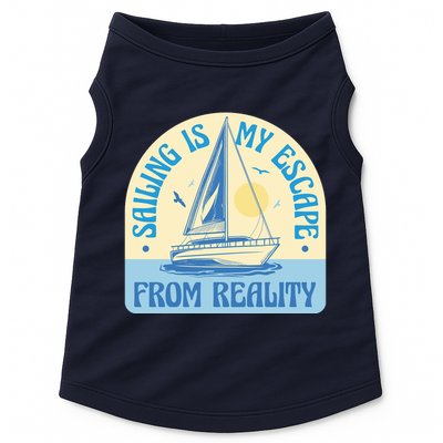 Sailing Is My Escape From Reality Doggie Tank