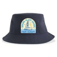 Sailing Is My Escape From Reality Sustainable Bucket Hat