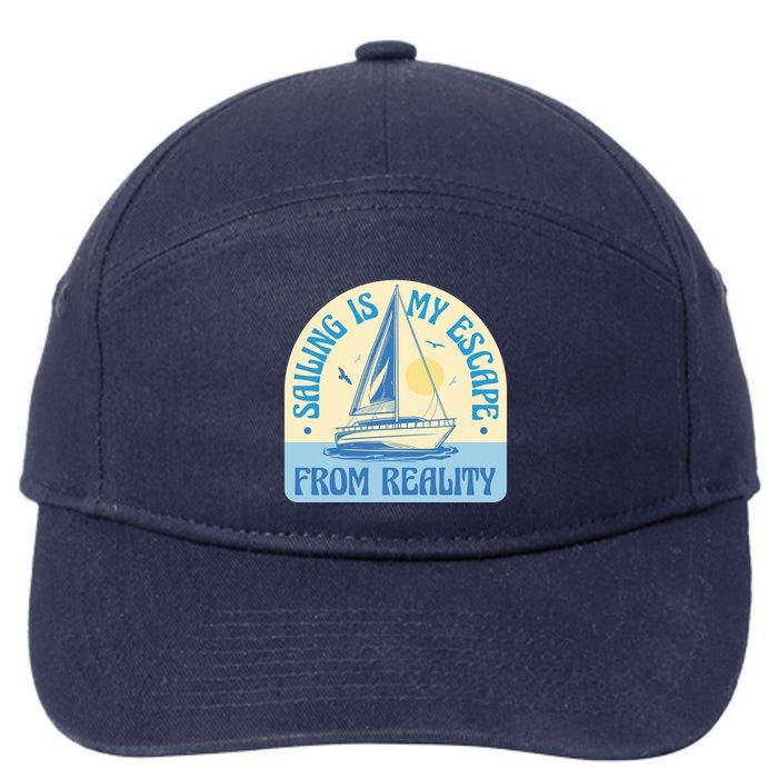 Sailing Is My Escape From Reality 7-Panel Snapback Hat