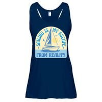 Sailing Is My Escape From Reality Ladies Essential Flowy Tank