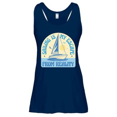 Sailing Is My Escape From Reality Ladies Essential Flowy Tank