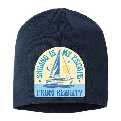 Sailing Is My Escape From Reality Sustainable Beanie
