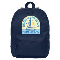 Sailing Is My Escape From Reality 16 in Basic Backpack