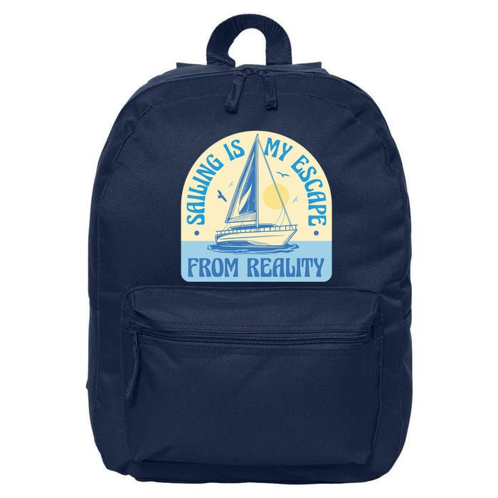 Sailing Is My Escape From Reality 16 in Basic Backpack