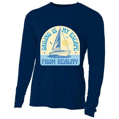 Sailing Is My Escape From Reality Cooling Performance Long Sleeve Crew