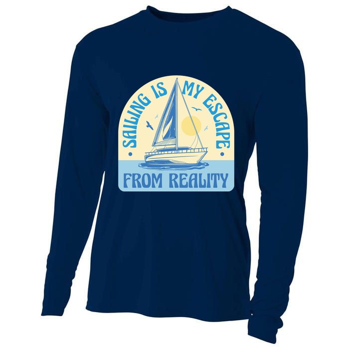 Sailing Is My Escape From Reality Cooling Performance Long Sleeve Crew