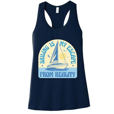 Sailing Is My Escape From Reality Womens Tank Top