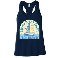 Sailing Is My Escape From Reality Womens Tank Top