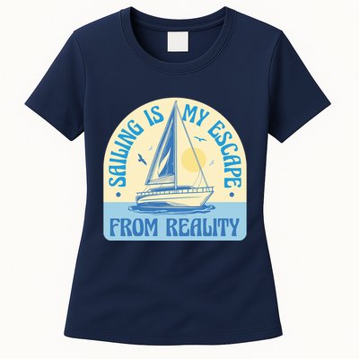 Sailing Is My Escape From Reality Womens T-Shirt