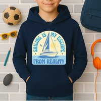 Sailing Is My Escape From Reality Kids Hoodie