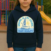 Sailing Is My Escape From Reality Kids Hoodie