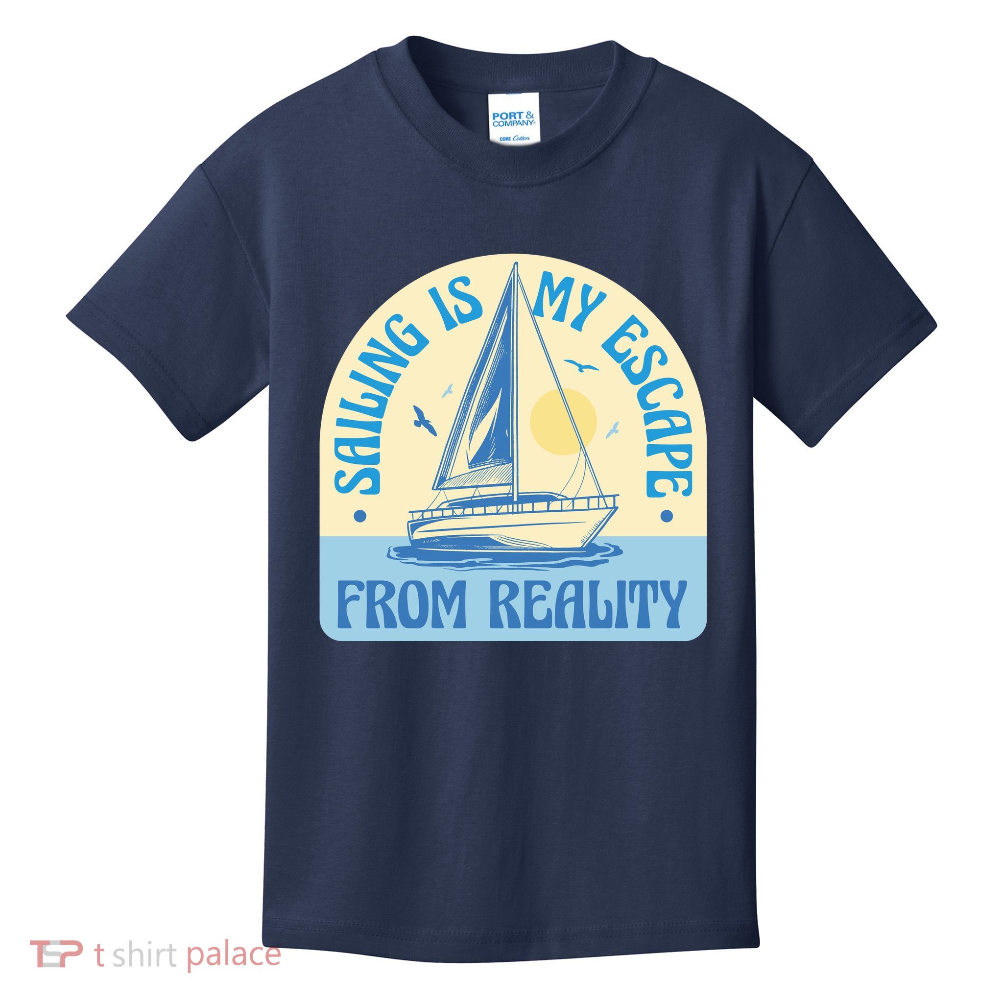 Sailing Is My Escape From Reality Kids T-Shirt