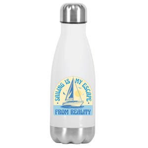 Sailing Is My Escape From Reality Stainless Steel Insulated Water Bottle