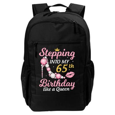 Stepping Into My 65th Birthday Like A Queen Happy To Me Mom Backpack