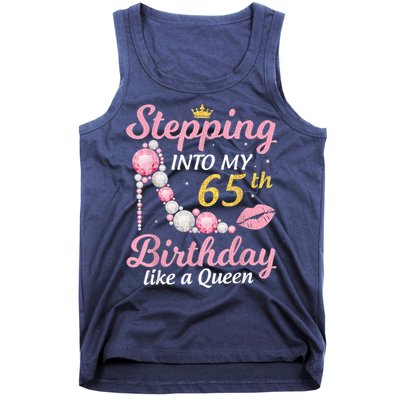 Stepping Into My 65th Birthday Like A Queen Happy To Me Mom Tank Top