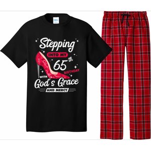 Stepping Into My 65th Birthday With God's Grace And Mercy Pajama Set