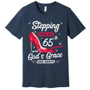 Stepping Into My 65th Birthday With God's Grace And Mercy Premium T-Shirt