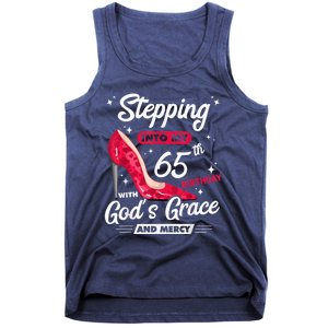 Stepping Into My 65th Birthday With God's Grace And Mercy Tank Top