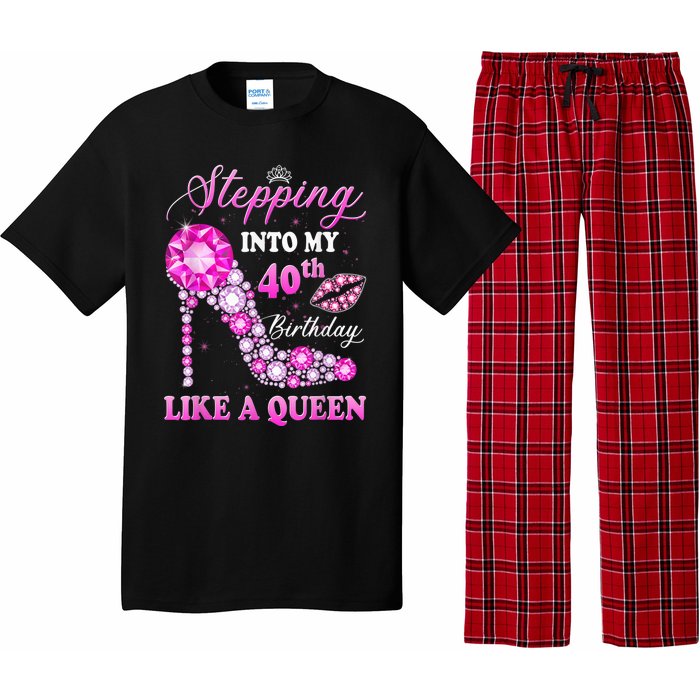 Stepping Into My 40th Birthday Like A Queen For Wo Pajama Set