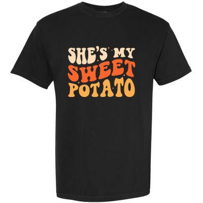 She Is My Sweet Potato I Yam Thanksgiving Matching Couples Garment-Dyed Heavyweight T-Shirt